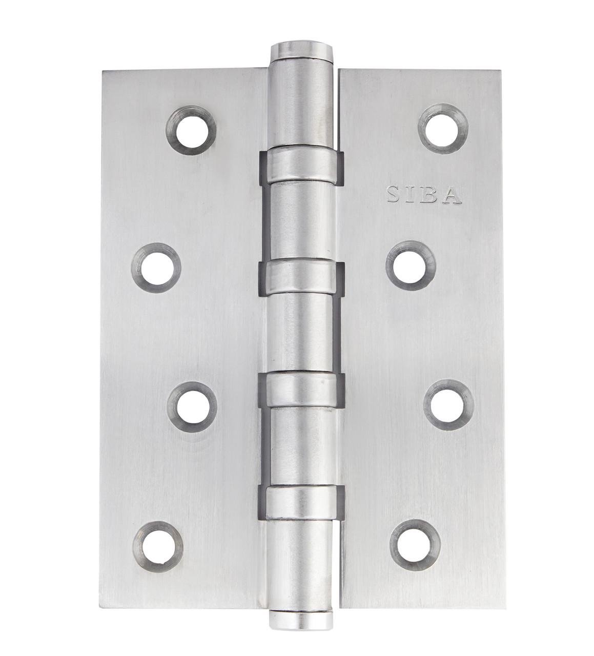 Петля дверна Siba універсальна латунна 100 мм Матовий хром (4BB 4"х3"х3 мм FHP SC) Петля дверна Siba універсальна латунна 100 мм Матовий хром (4BB 4"х3"х3 мм FHP SC)
