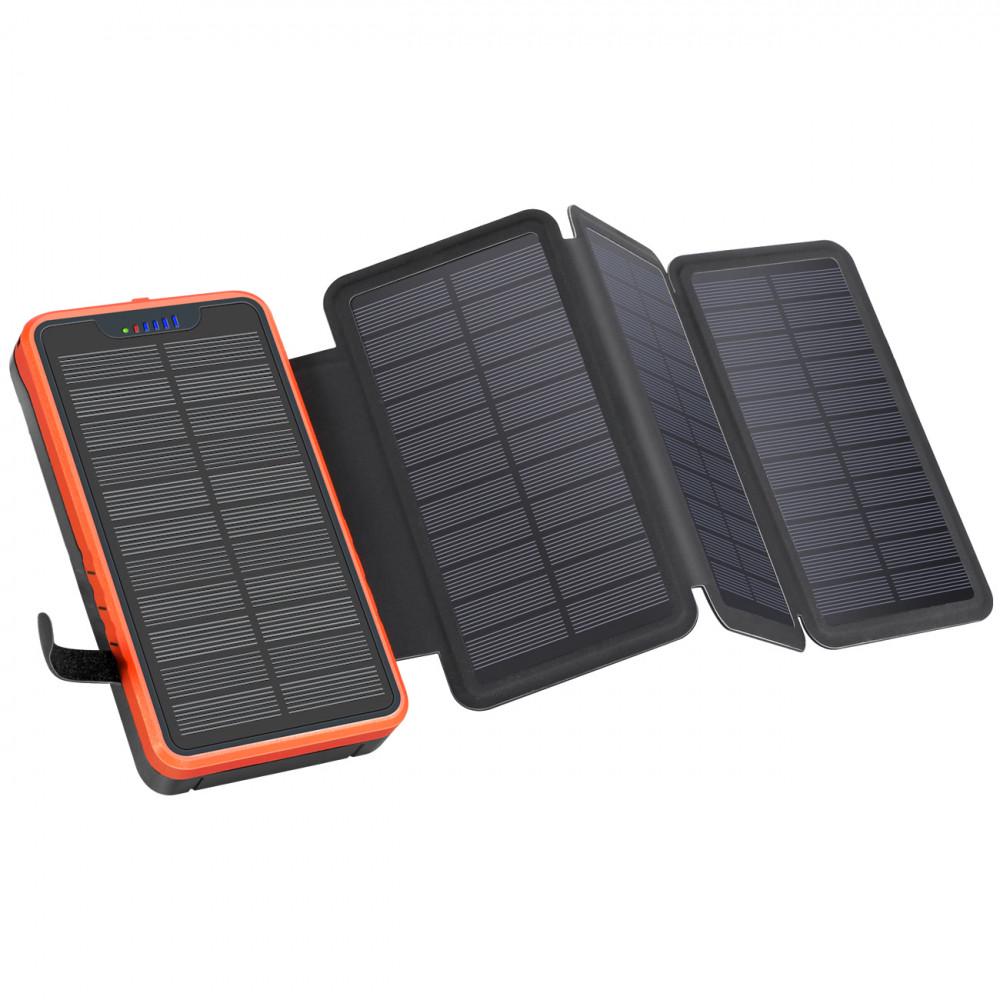 Повербанк солнечный iBattery YD-820S с дополнительными панелями и фонариком 26800 mAh Black