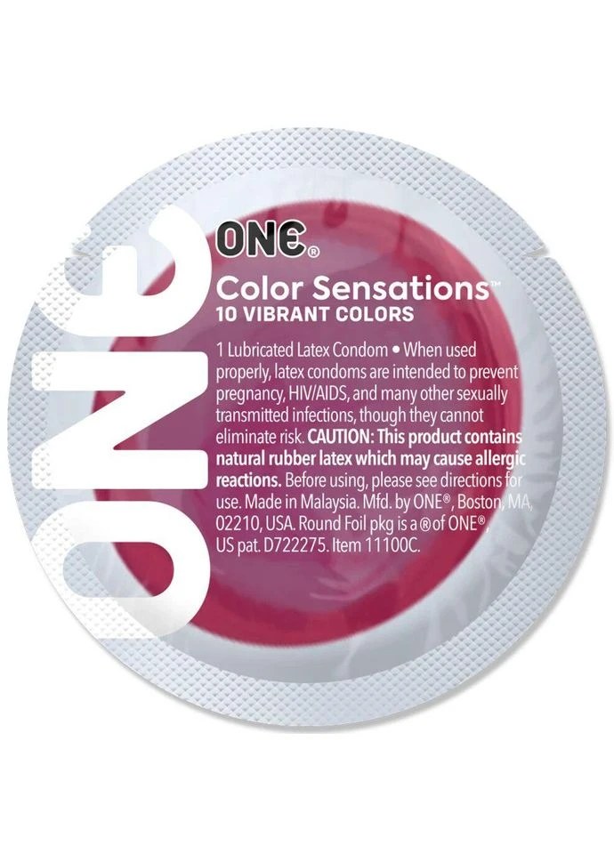 Презервативы One Color Sensation 3 шт. Красный