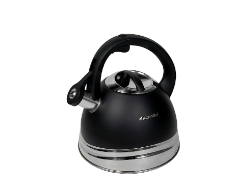 Чайник Kamille из нержавеющей стали со свистком 3 л Черный (0860) - фото 1 Чайник Kamille из нержавеющей стали со свистком 3 л Черный (0860) - фото 1