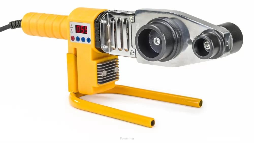 Паяльник для пластиковых труб Powermat PM-ZGP-2800 2538505301 2800 Вт с ЖК-дисплеем набор 7 насадок