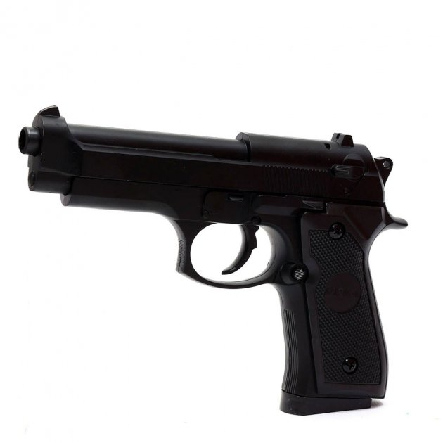 Пистолет детский Beretta ZM 18 M92 металлическийс пульками и магазином (9761483)