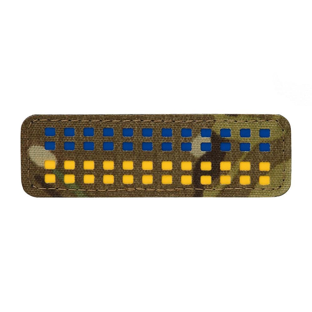 Нашивка M-Tac флаг Украины 25х80 Laser Cut Multicam