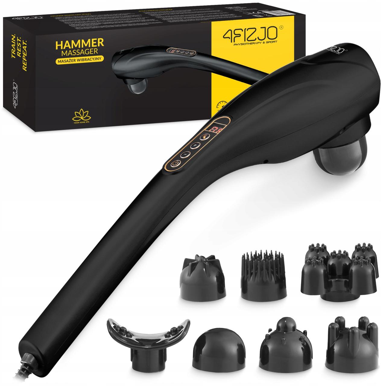Масажер для тіла вібраційний 4FIZJO Long Stick 7в1 ручний Black (P-5907739319142) - фото 1 Масажер для тіла вібраційний 4FIZJO Long Stick 7в1 ручний Black (P-5907739319142) - фото 1