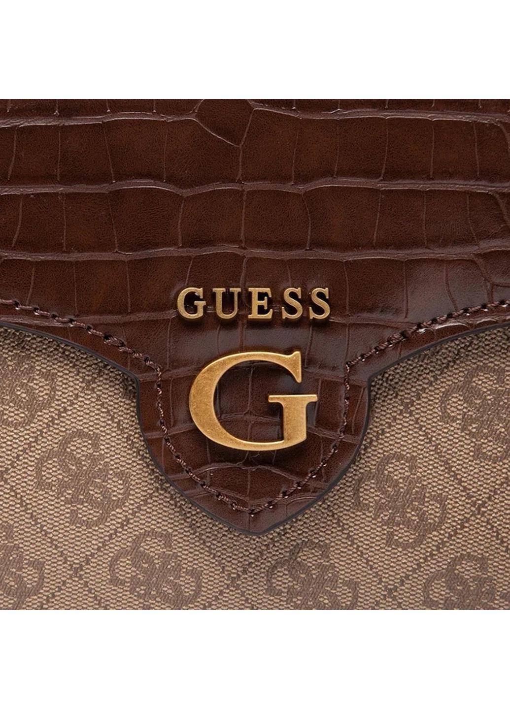 Сумка кросс боди женская из эко кожи Guess ROSSANA CONVERTIBLE XBODY FLAP HWSC8551210-LGW Светло-коричневый - фото 7 Сумка кросс боди женская из эко кожи Guess ROSSANA CONVERTIBLE XBODY FLAP HWSC8551210-LGW Светло-коричневый - фото 7