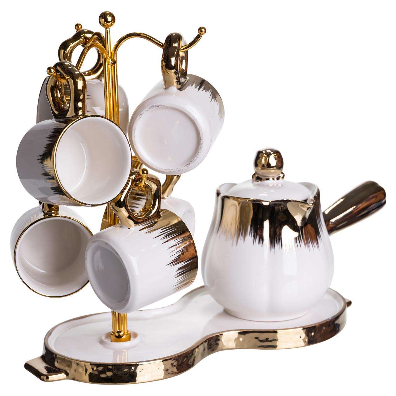 Набір для кави по-турецьки порцеляновий Charisma на 6 персон (FM-JJ-3) - фото 5 Набір для кави по-турецьки порцеляновий Charisma на 6 персон (FM-JJ-3) - фото 5