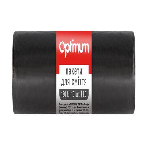 Пакети для смiття Optimum PRO SERVICE 20 мкм LD 120 л/10 шт. (16118100)