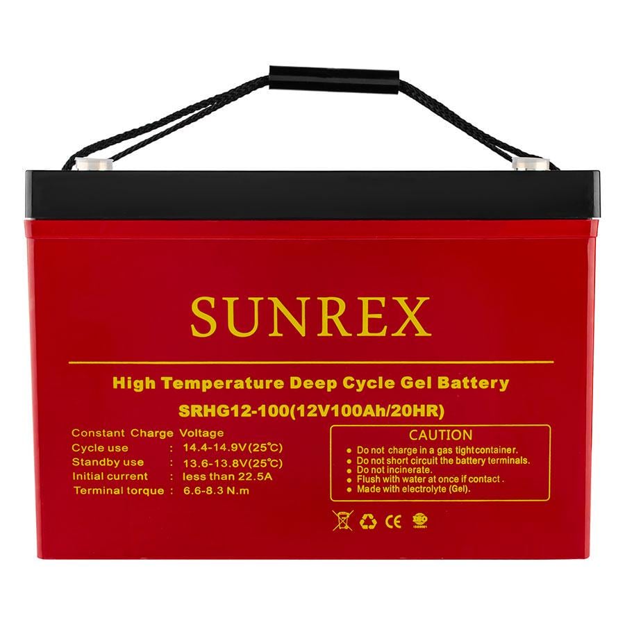 Акумуляторна батарея Sunrex SRHG12-100 гелева 100 Ah 12V 30,2 кг 307х169х211 мм (160011) - фото 3 Акумуляторна батарея Sunrex SRHG12-100 гелева 100 Ah 12V 30,2 кг 307х169х211 мм (160011) - фото 3