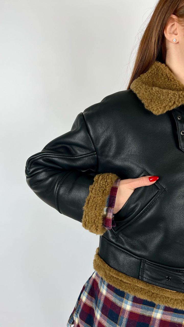 Дублянка жіноча Бренд #2437-03 L Чорний (23918468) - фото 4