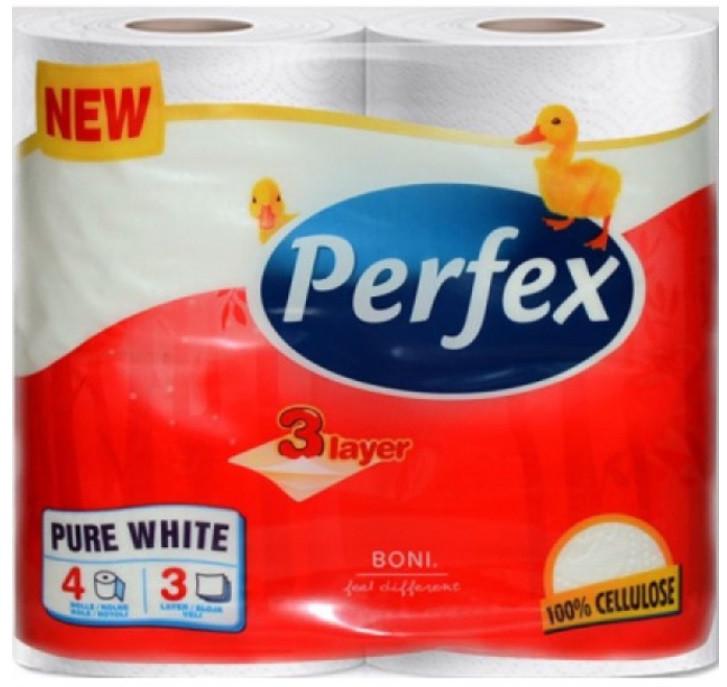 Туалетний папір Perfex 3-шаровий 4 шт. (2477789491)