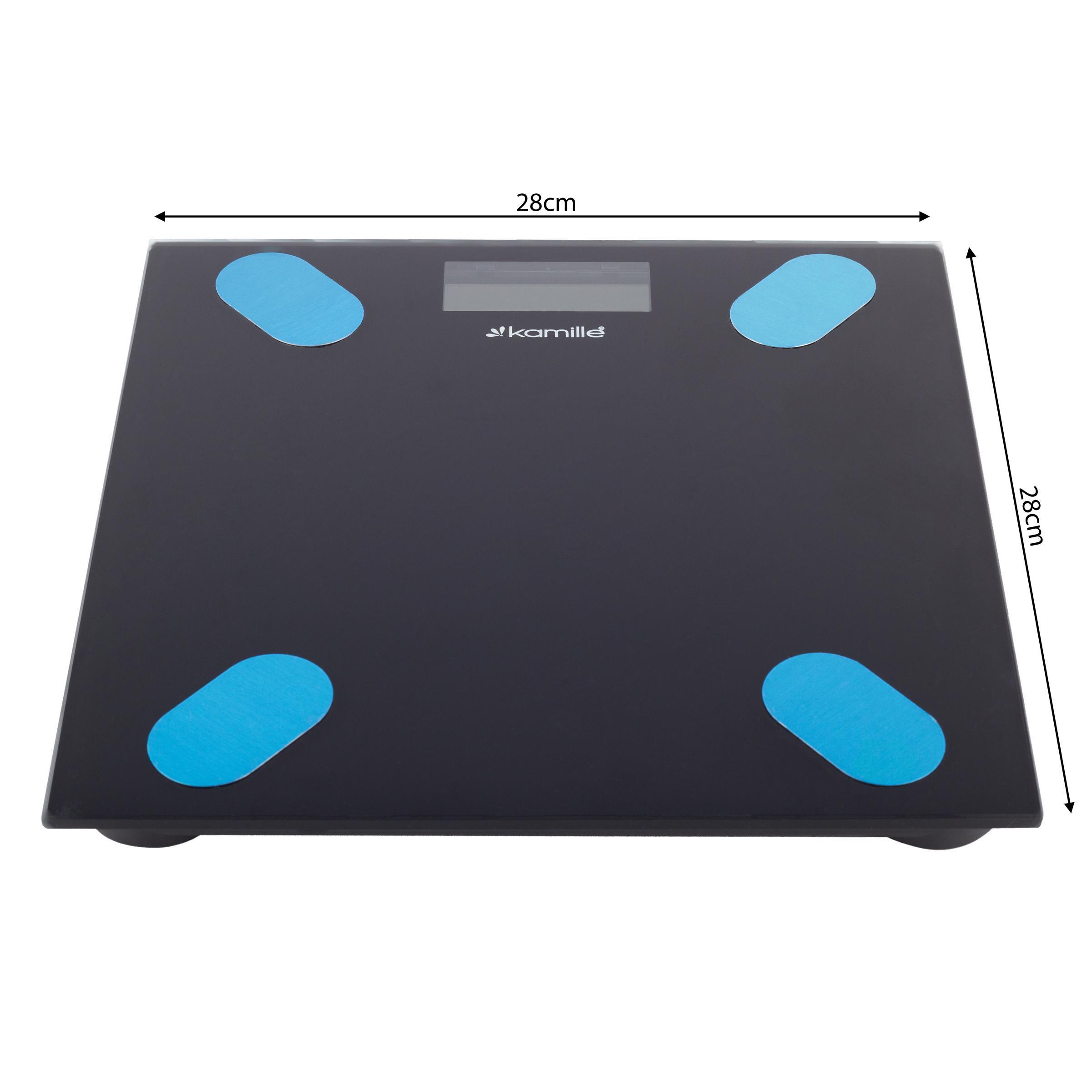 Ваги підлогові електронні Kamille з Bluetooth 28x28x2,5 см (7111) - фото 2