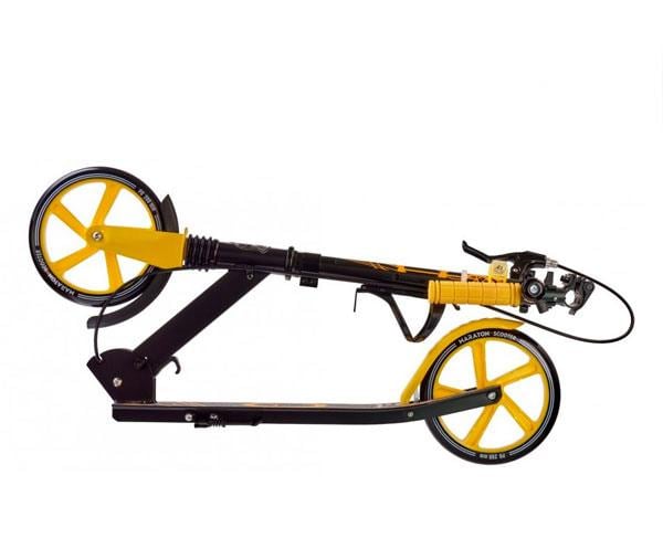 Самокат Maraton RIDER 2021 с фонариком Желтый - фото 4 Самокат Maraton RIDER 2021 с фонариком Желтый - фото 4