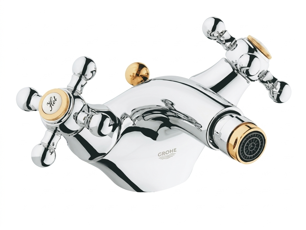 Смеситель для биде Grohe Sinfonia двухвентильный Хром (24003IG0) Смеситель для биде Grohe Sinfonia двухвентильный Хром (24003IG0)