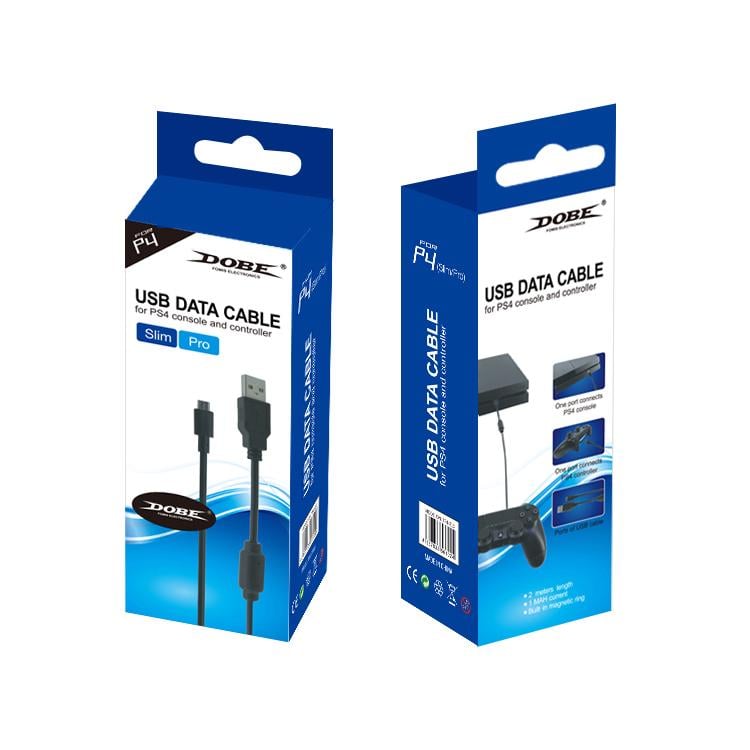 Зарядний кабель Dobe USB/micro USB 1,8 м для геймпада DualShock 4 консолі Sony PS4 PRO/PS4 Slim/PS4 Fat (9573391) - фото 3