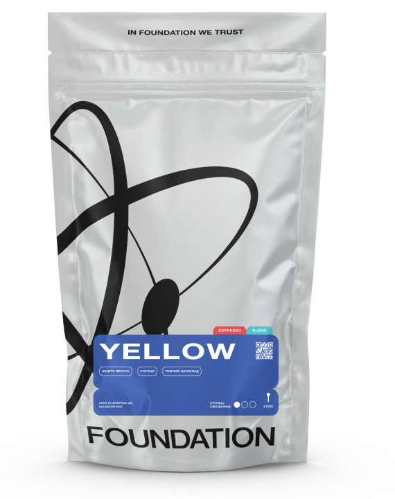 Кава в зернах Foundation Coffee Roasters Yellow свіжообсмажена 250 г