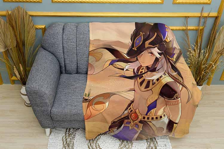 Плед Cyno in the desert Genshin Impact плюш двухслойный 150х210 см (113081-3)