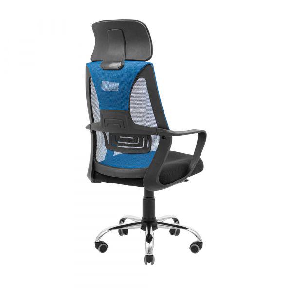 Кресло офисное Richman Профи хром пиастра сетка Черный/Синий (1634585) - фото 4 Кресло офисное Richman Профи хром пиастра сетка Черный/Синий (1634585) - фото 4