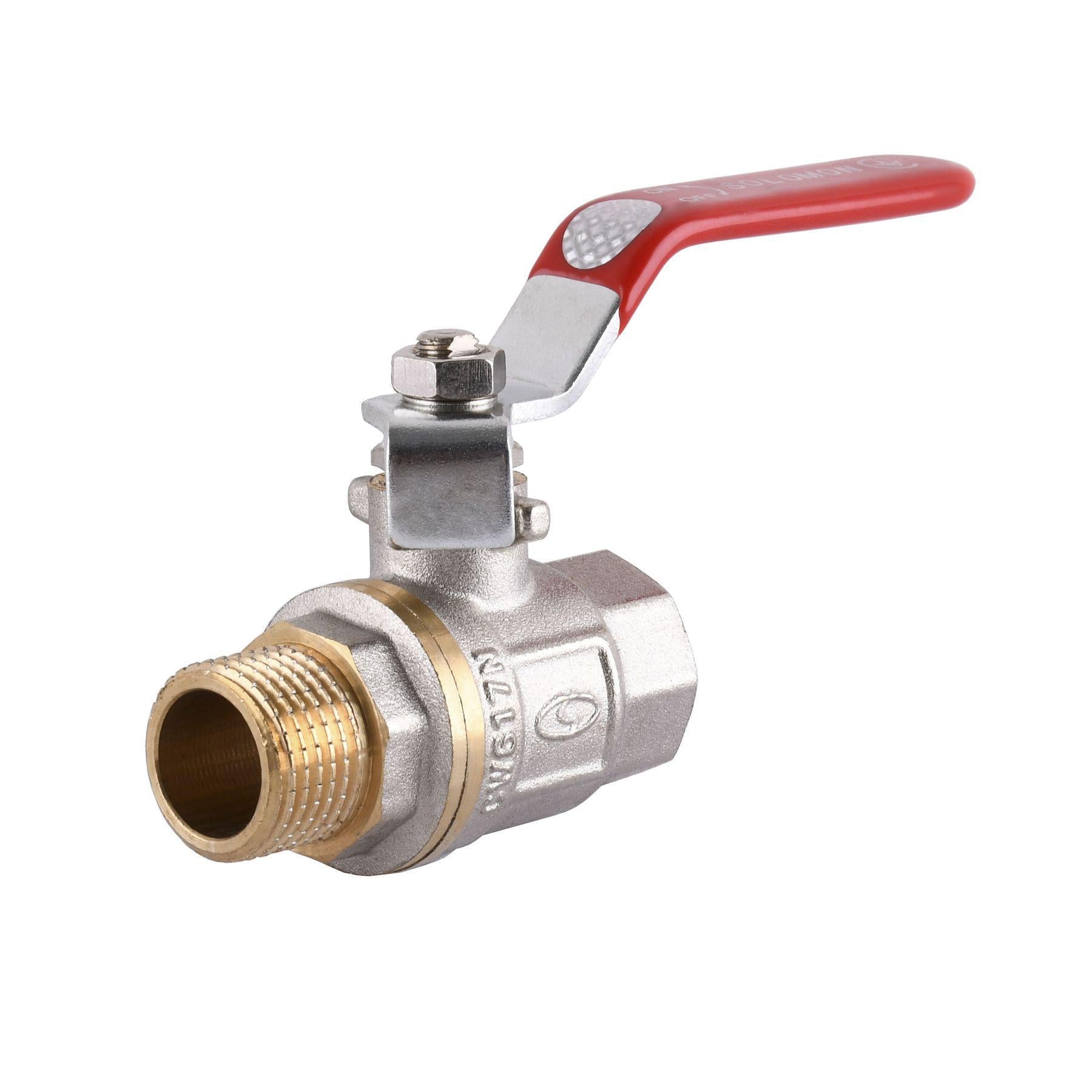 Кран шаровый прямой Solomon 1/2″ ЗВ КР PN40 B1002 (000015016) Кран шаровый прямой Solomon 1/2″ ЗВ КР PN40 B1002 (000015016)