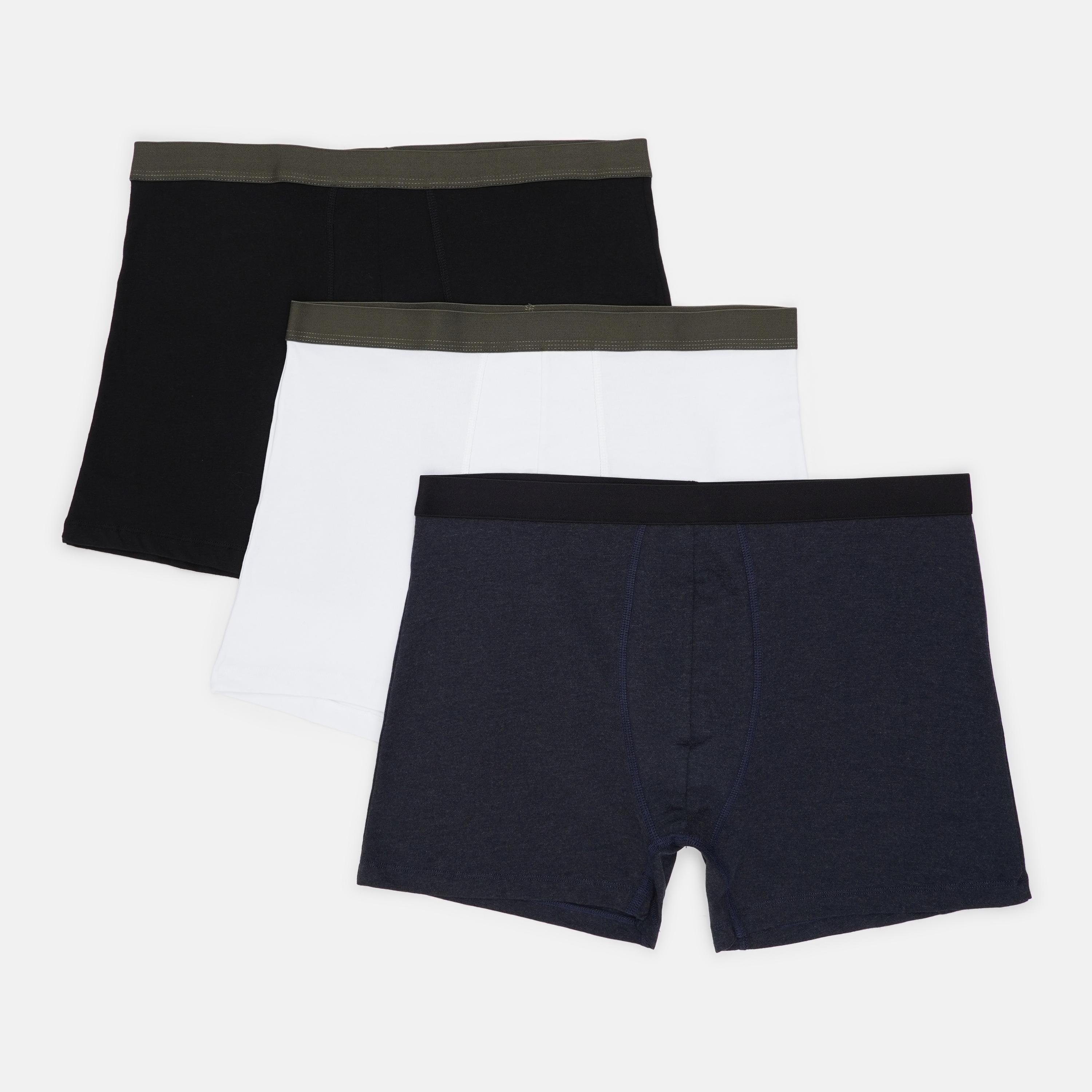 Труси Basic Collection 3 шт. XL Білий/Чорний/Синій (14380903660)