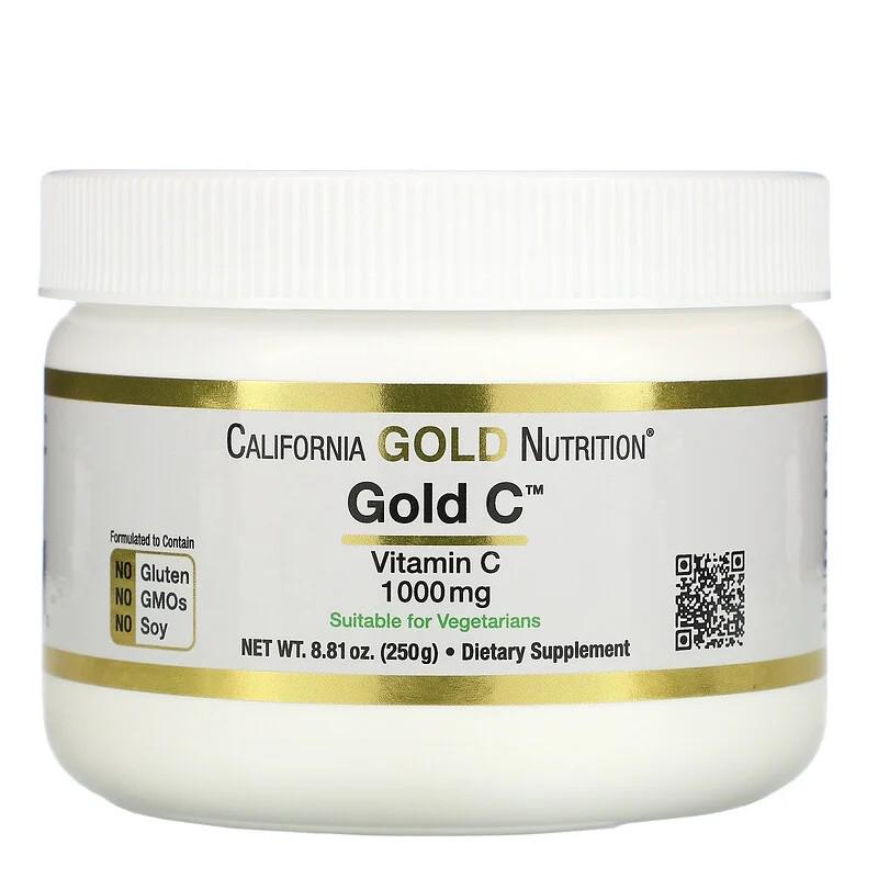Витамины California Gold Nutrition Vitamin C Gold C Powder 1000 мг 250 г