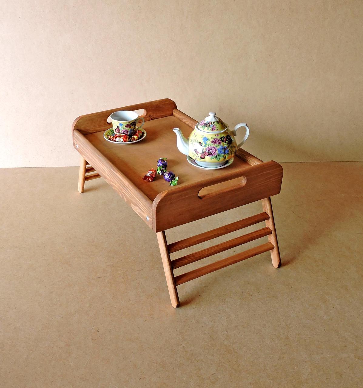 Столик-піднос для сніданку з дерева Вермонт Мускат (СТП-000707) - фото 4 Столик-піднос для сніданку з дерева Вермонт Мускат (СТП-000707) - фото 4