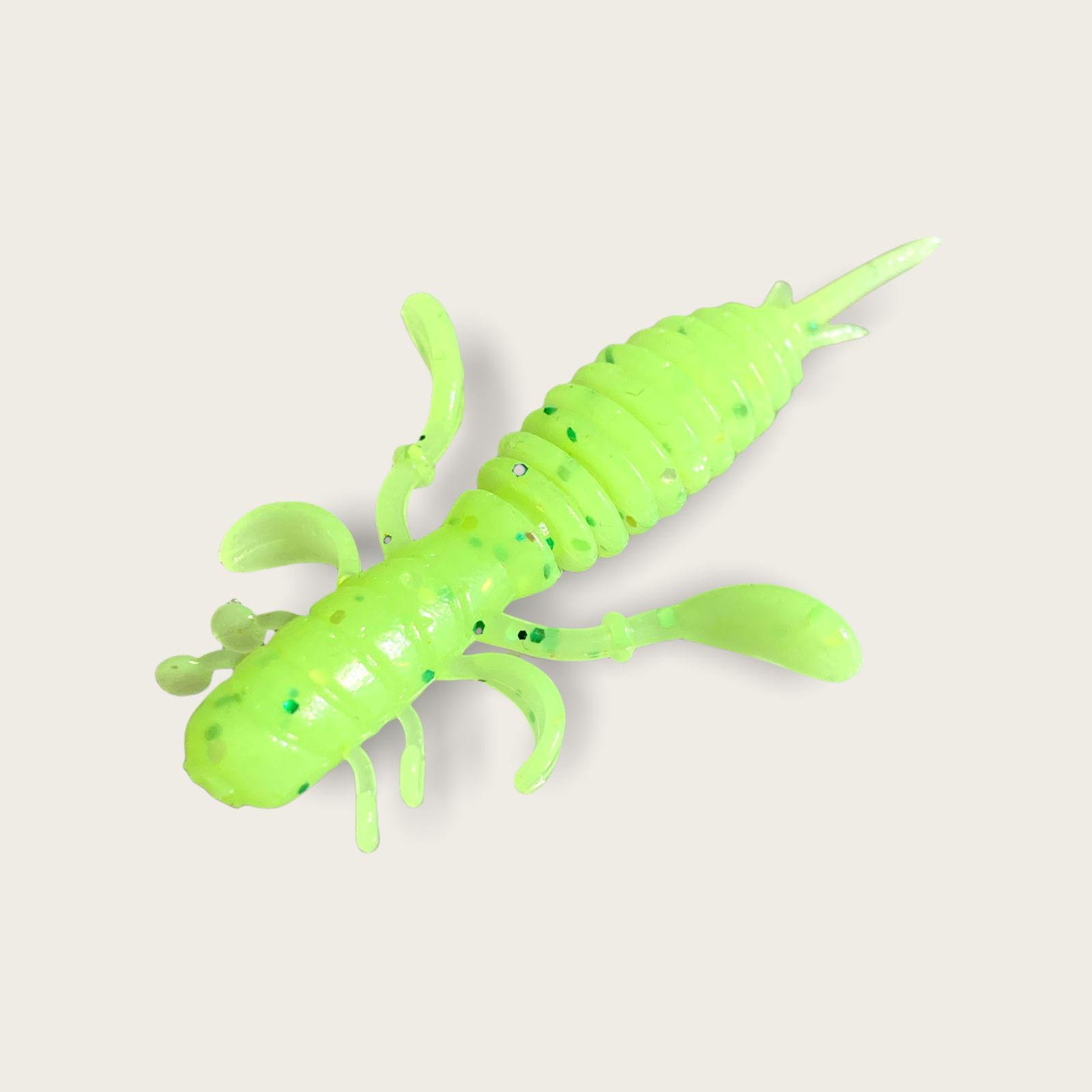 Приманки Big Baits Bouncy речная серия 1,6" 10 шт. # 114 Lime (2164114)