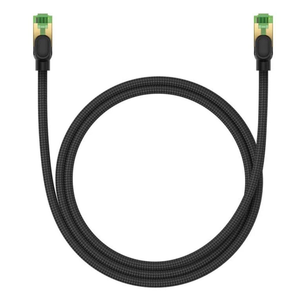 Патч-корд BASEUS High Speed CAT8 40 Гбіт 3 м RJ-45 Black (B0013320C111-04)