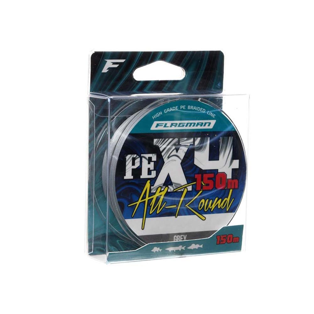 Шнур Flagman All-Round PE X-4 150 м 0,08 мм Grey (X4A-008) - фото 3