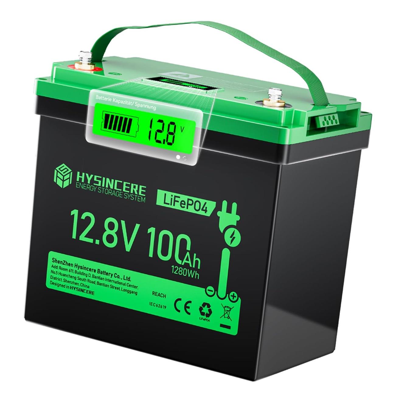 Аккумулятор HYSINCERE LiFePO4 12,8 V 100 Ah 1280W mini