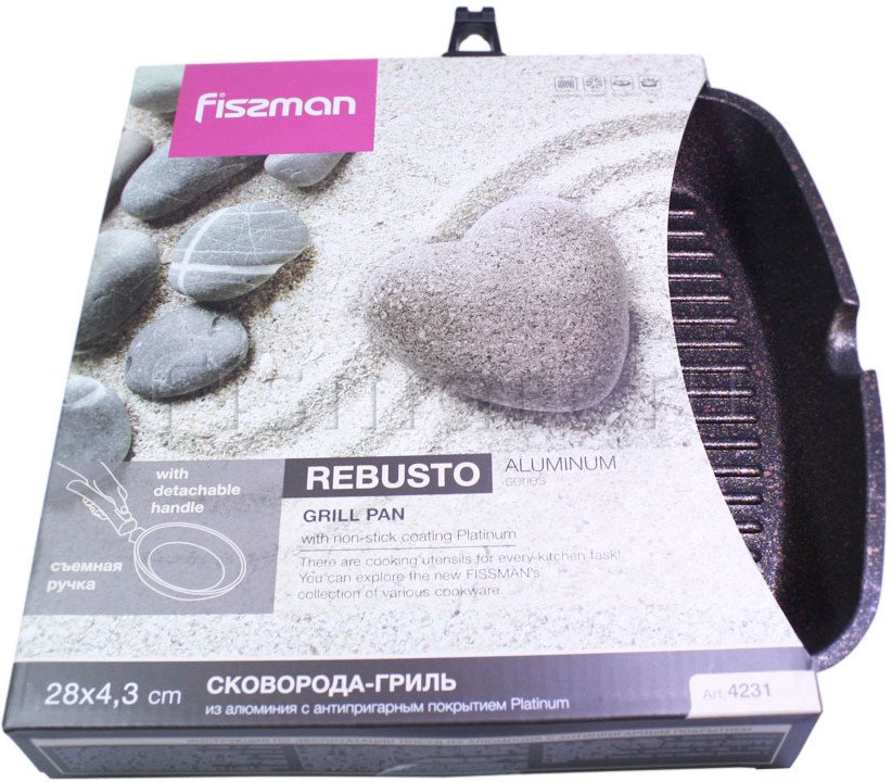 Сковорода гриль Fissman Rebusto 28x28 см (4231)