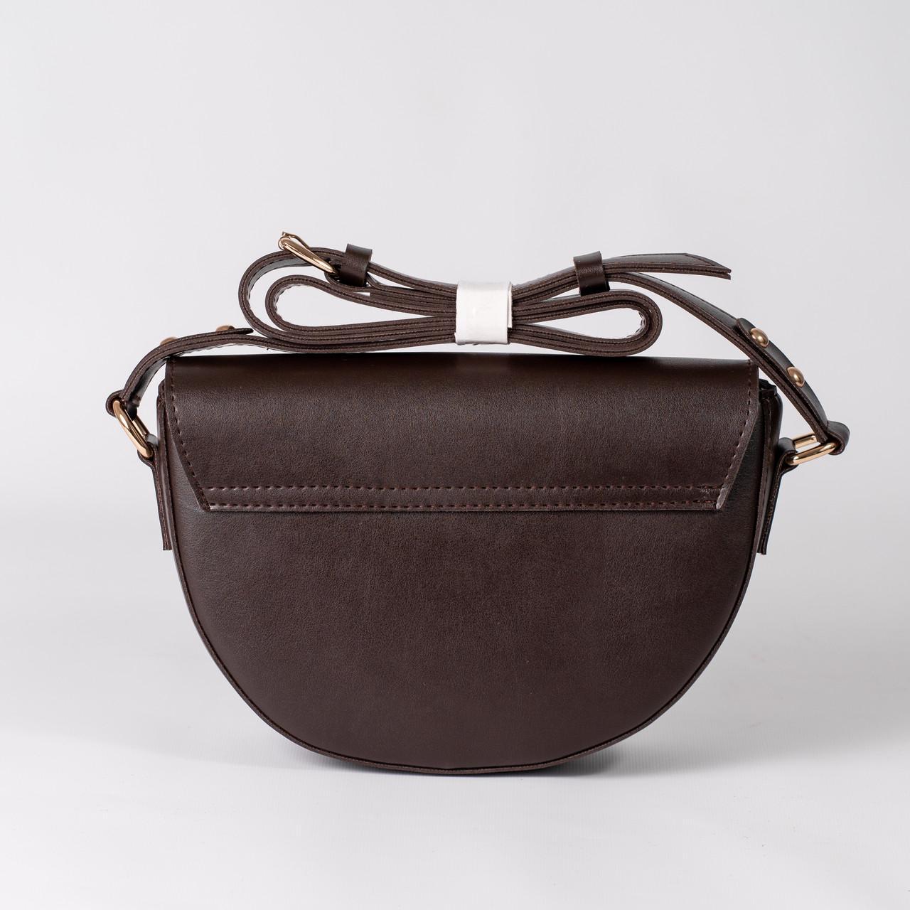 Сумка женская седло XENIA № 16-24 Коричневый - фото 2