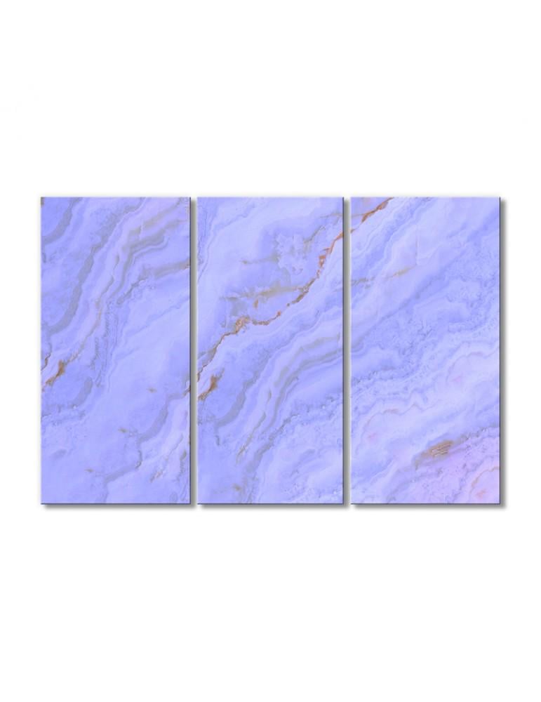 Картина модульная Сиреневый мрамор 3 модуля 80x120 см