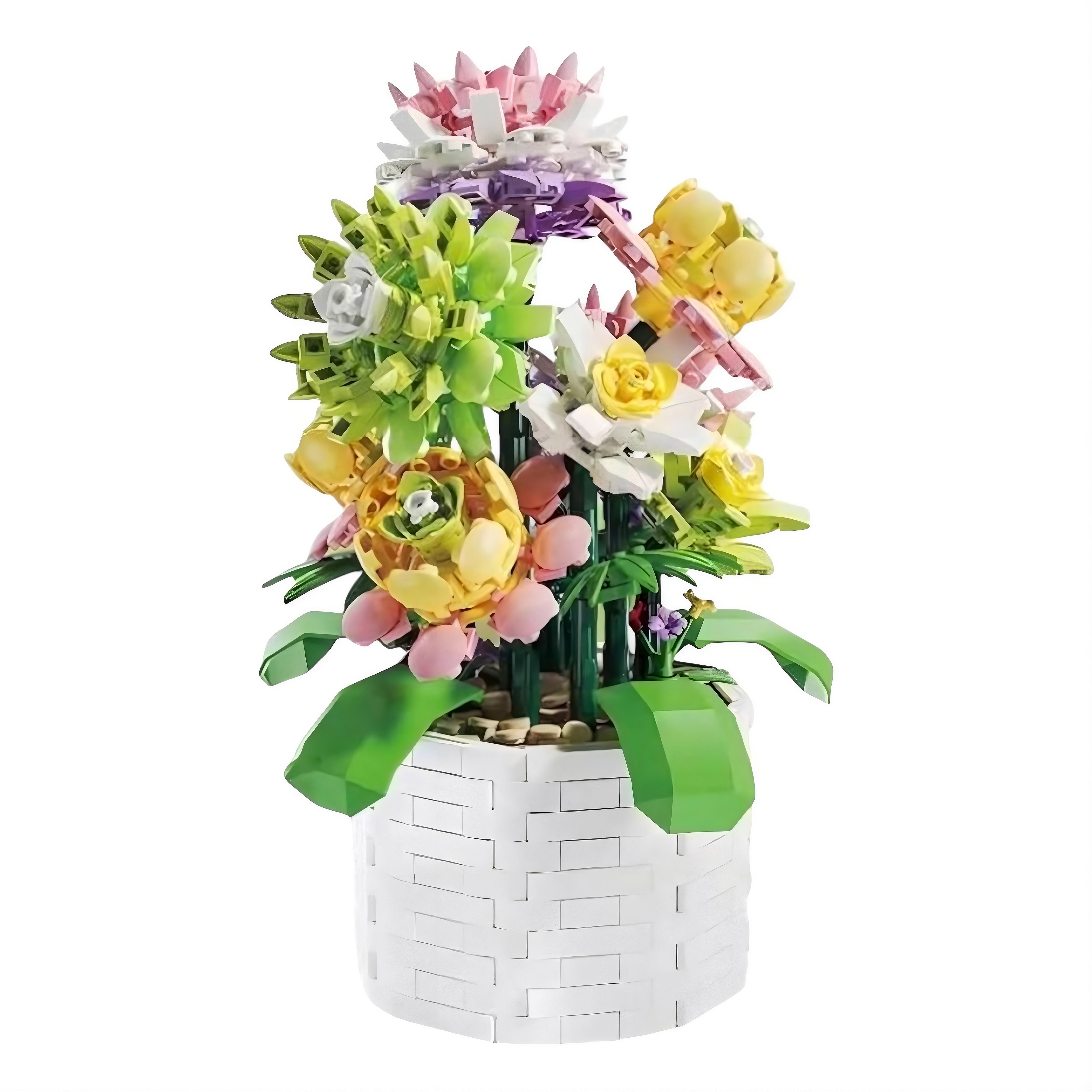 Конструктор Кактус 101-16 3D цветочная композиция 1059 дет. 29×12×12 см (33089560)