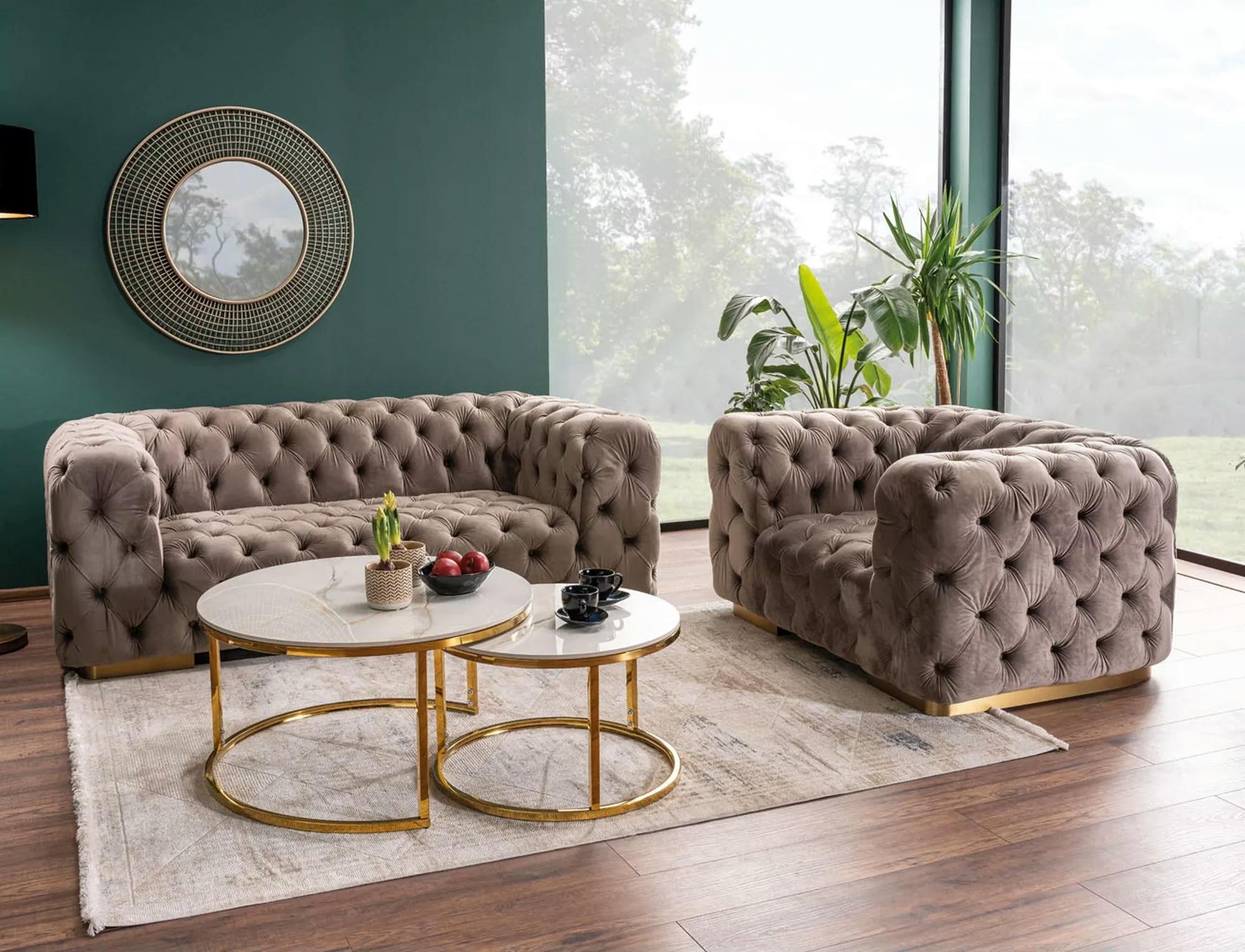 Журнальный столик Signal PORTAFINO A комплект 60/45 см Золотой/Белый (PORTAFINOABZFI60) - фото 4 Журнальный столик Signal PORTAFINO A комплект 60/45 см Золотой/Белый (PORTAFINOABZFI60) - фото 4