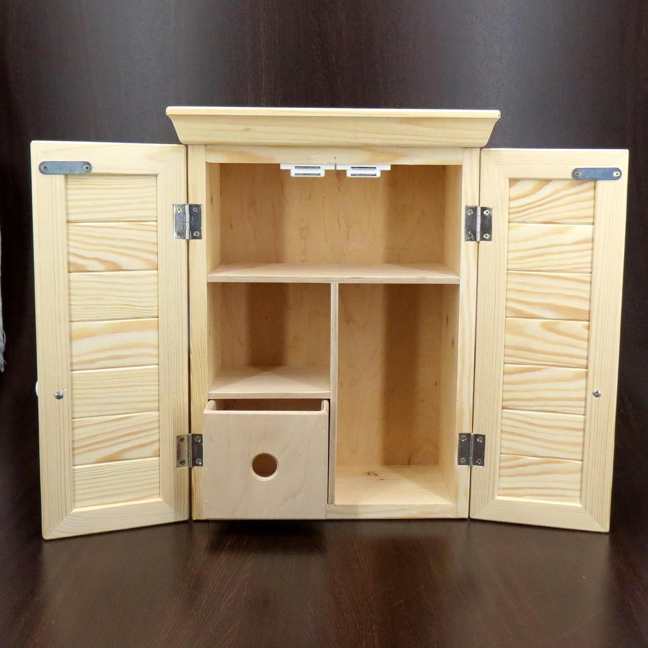 Шкафчик настенный для медикаментов из дерева Корвизар Бланже (АПТ-001201)