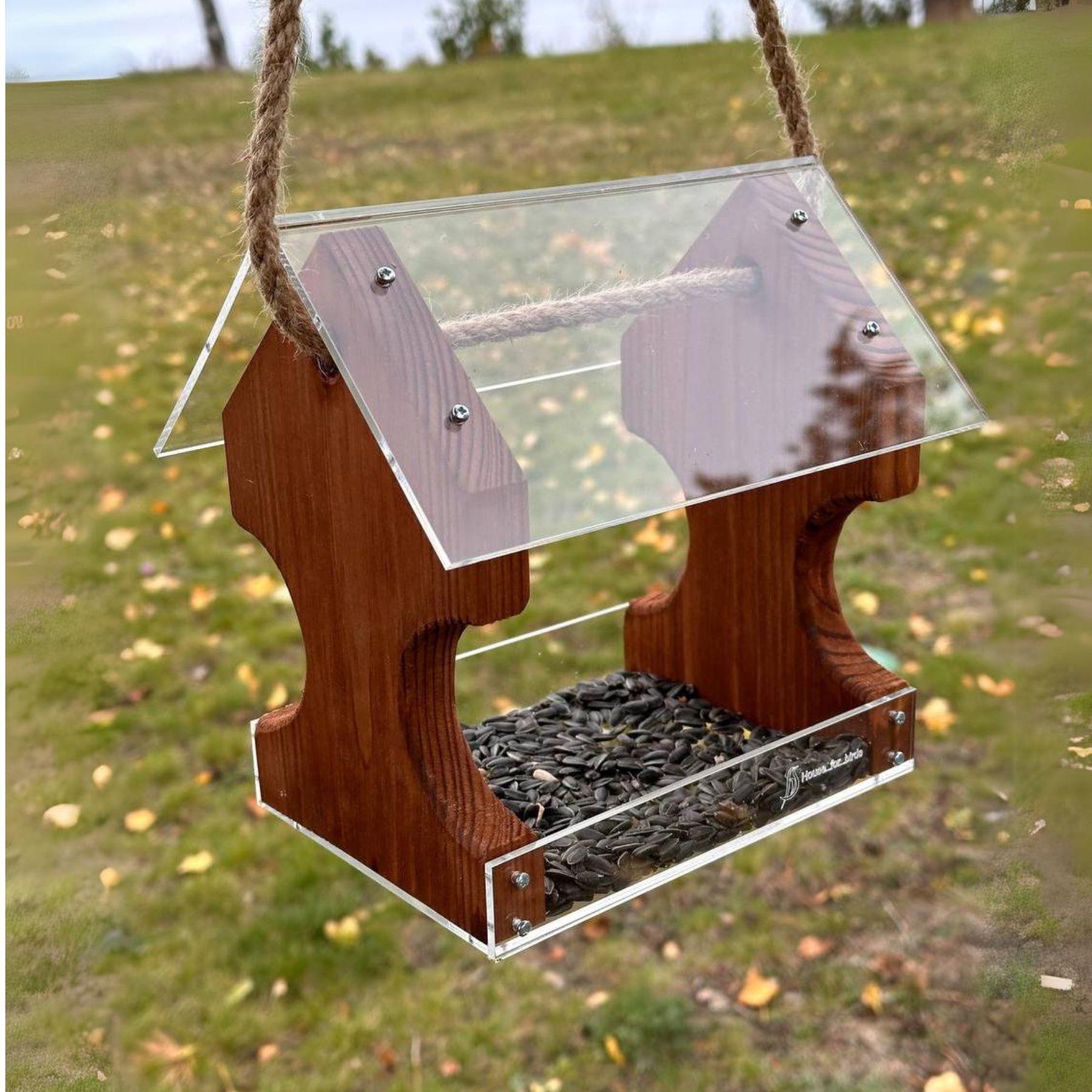 Кормушка для птиц подвесная House for birds Фламинго Венге