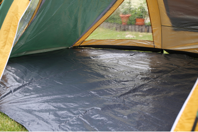 Намет туристичний AbarQs Traper 4 Зелений/Жовтий - фото 9