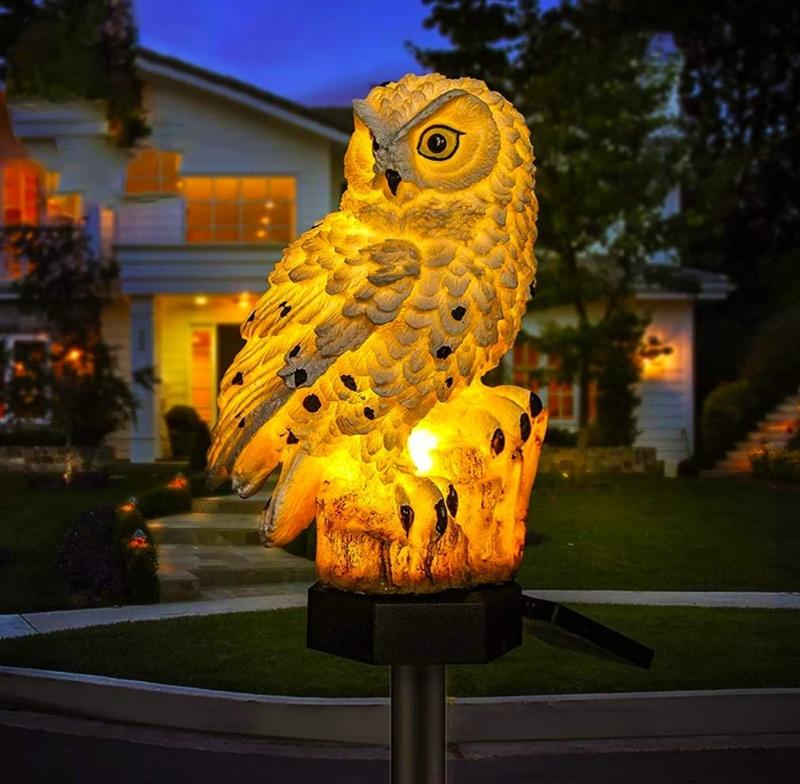 Светильник на солнечной батарее садовый Сова Теплый белый (MX-00009016) - фото 10