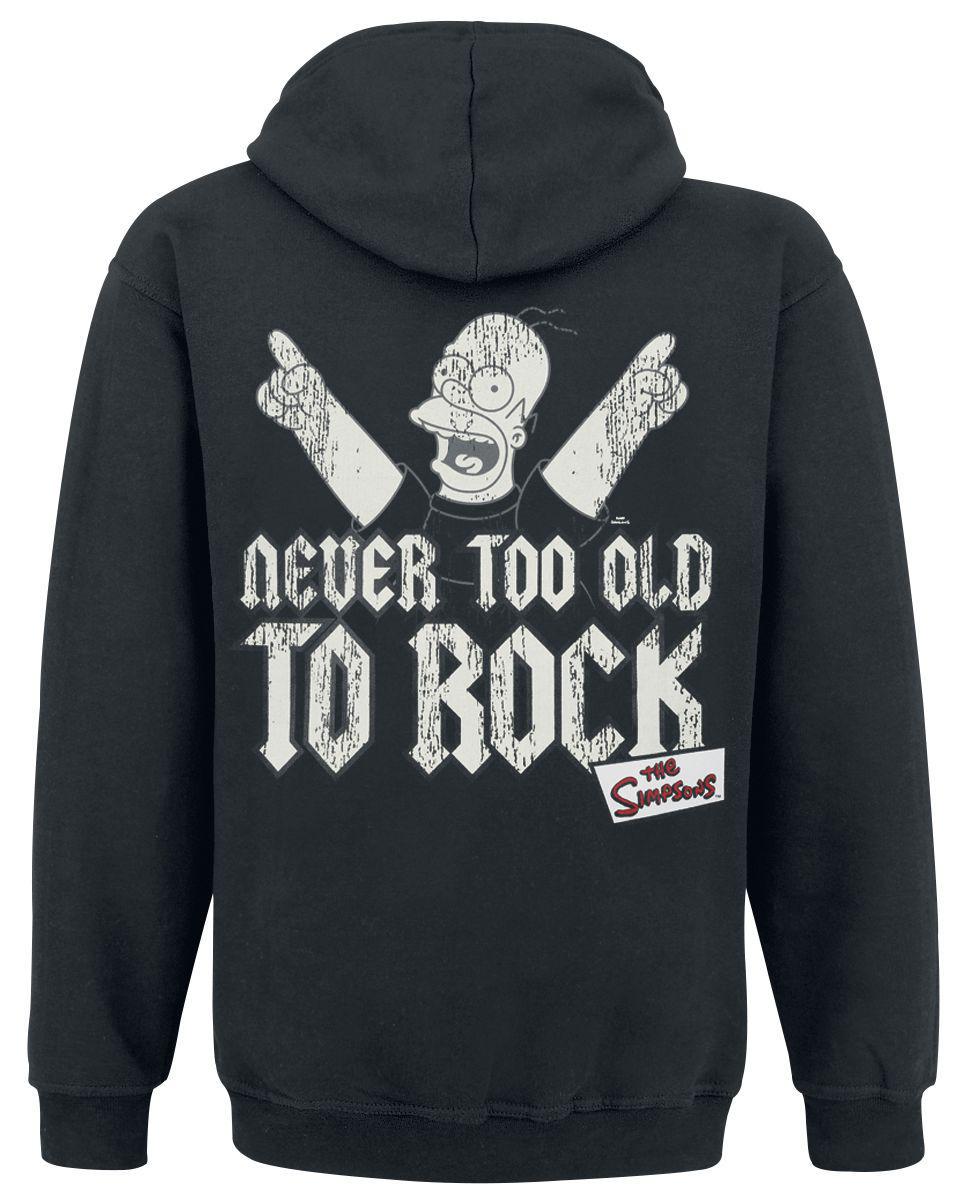 Толстовка с молнией "The Simpsons-Never To Old To Rock" L Черный (13484) - фото 2 Толстовка с молнией "The Simpsons-Never To Old To Rock" L Черный (13484) - фото 2