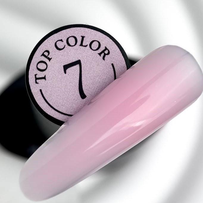 Топ камуфлирующий для гель-лака без липкого слоя Crooz Color Top № 07 8 мл Нежно-розовый