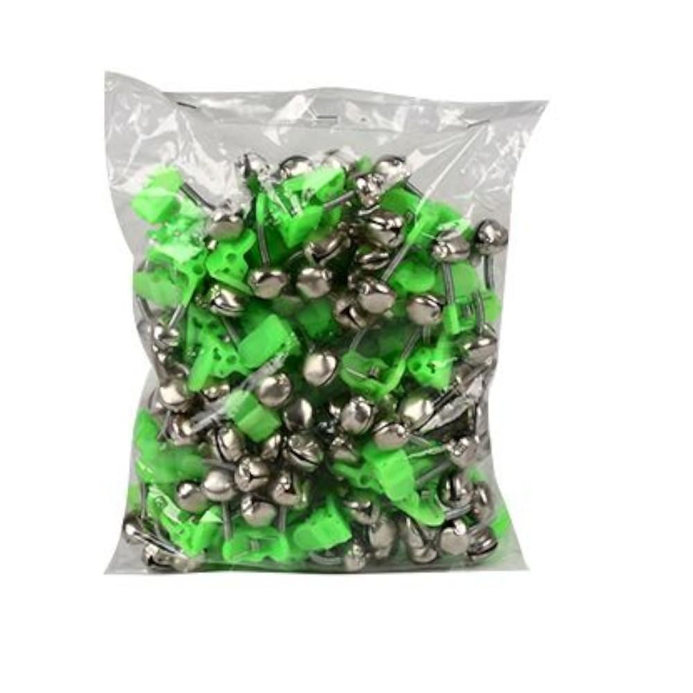 Набор рыболовных колокольчиков для поклевки WSI51397-1 80 шт. Серебряный с салатовым (30651995)