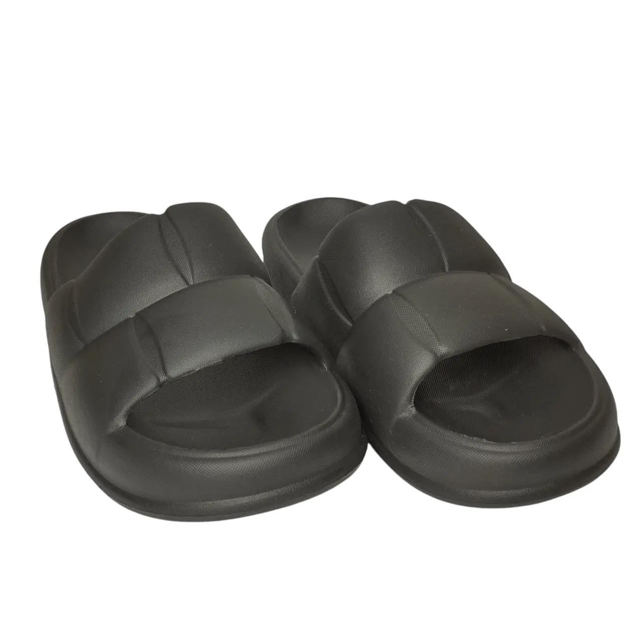 Шлепанцы женские открытые р. 37 23,5 см Черный (33341476)