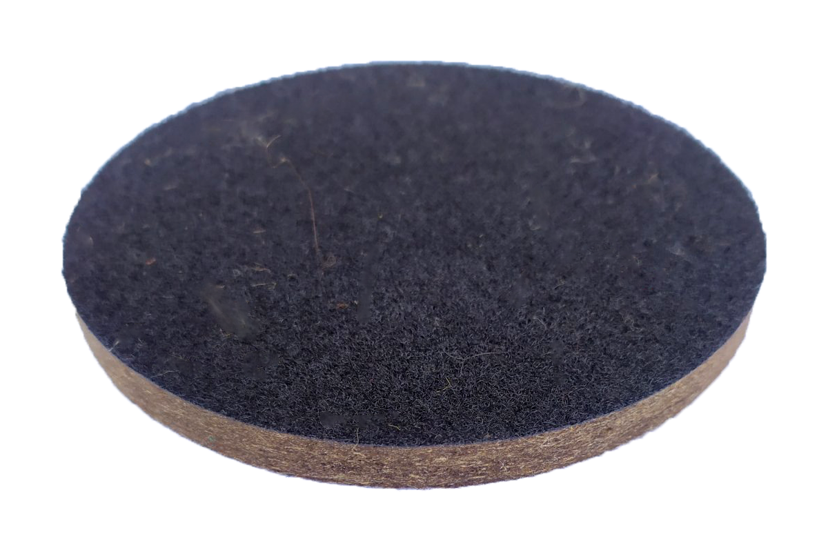 Войлок полировочный самоклеящийся 125х10 мм Серый (54592)