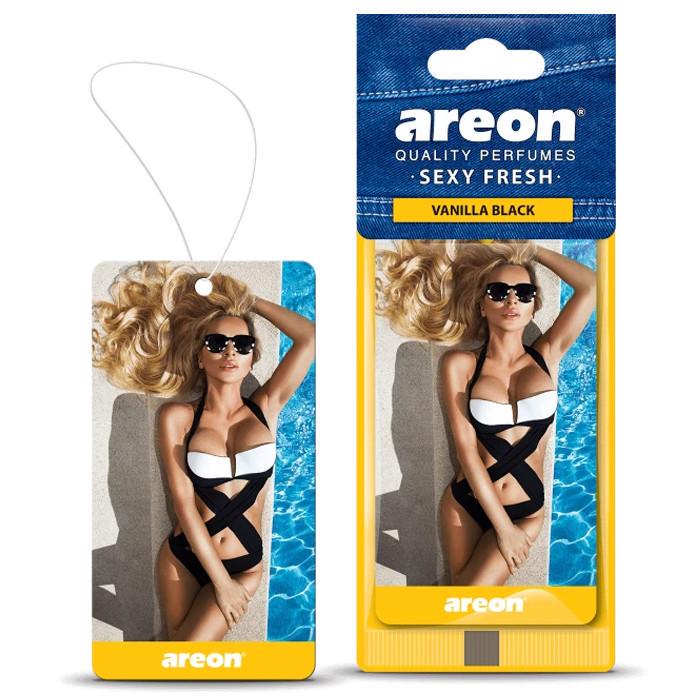 Ароматизатор на зеркало Areon Sexy Fresh Vanilla Black (ASF04)