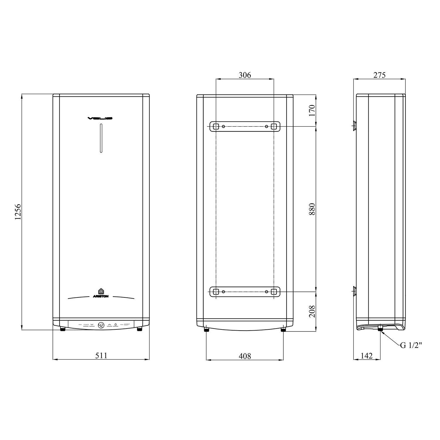 Бойлер Ariston Velis Tech 3100919 CV034398 100 л 3 кВт мокрий тен (234986) - фото 8