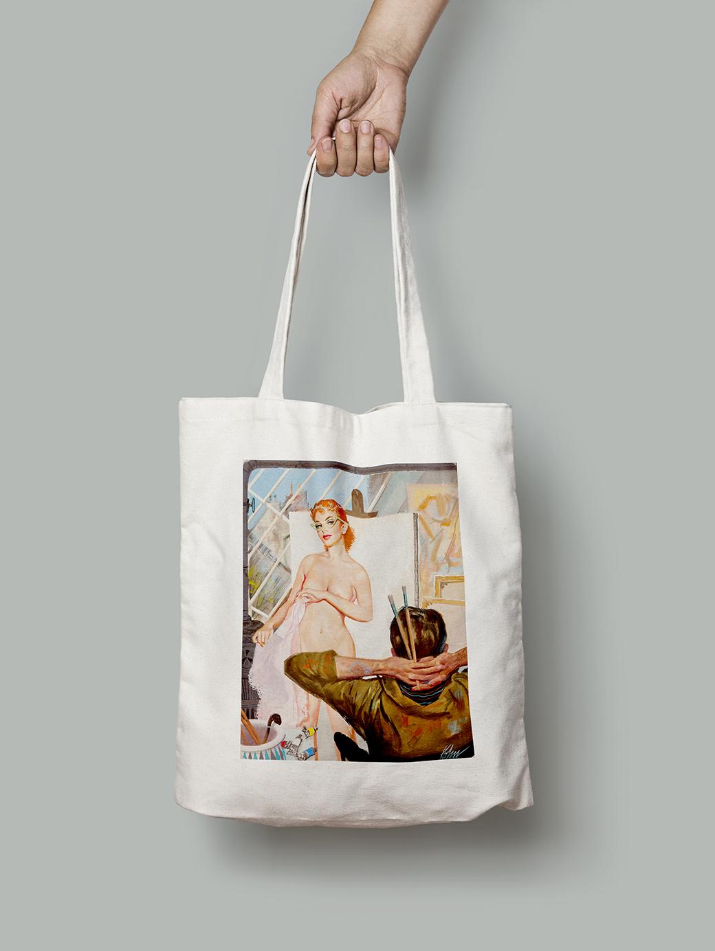 Эко-сумка Натурщица шопер (pin_up010048_Bag)