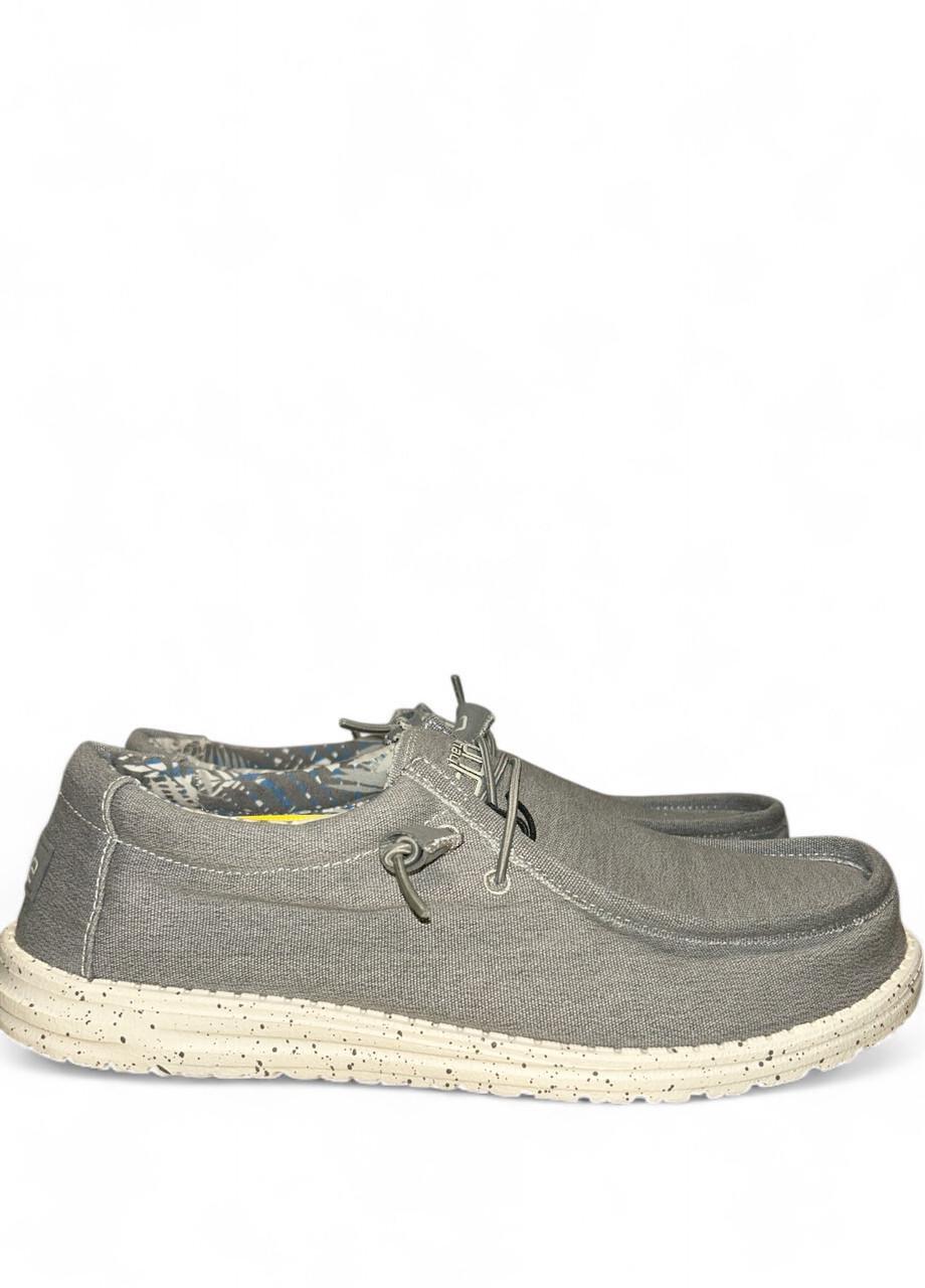 Мокасини чоловічі Hey Dude Wally Stretch iron 150203910 р. 43 28,2 см Сірий (2772098776) - фото 3