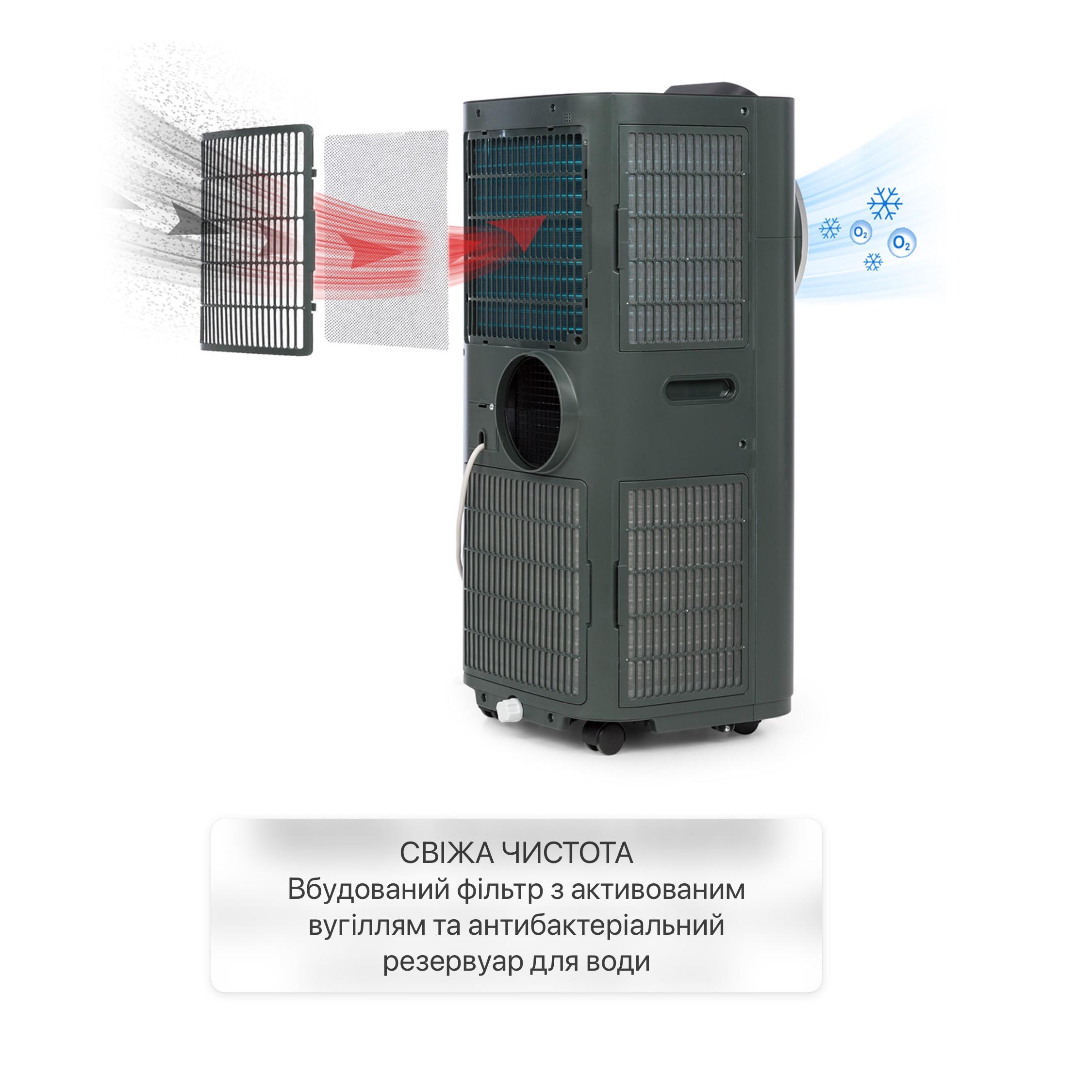 Кондиціонер мобільний KLARSTEIN Kraftwerk Smart з програмованим таймером (10034667) - фото 9