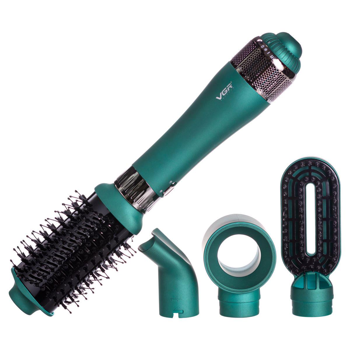 Фен-щітка VGR V-493 4в1 з насадками 1000Вт (7372) - фото 2 Фен-щітка VGR V-493 4в1 з насадками 1000Вт (7372) - фото 2
