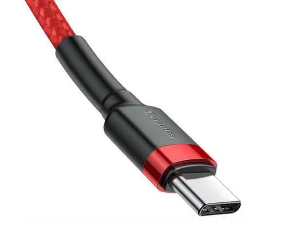 Кабель Data BASEUS CATKLF-G09 Cafule Type-C-Type-C 3A 1 м красный (06CATKLF-G09) - фото 2